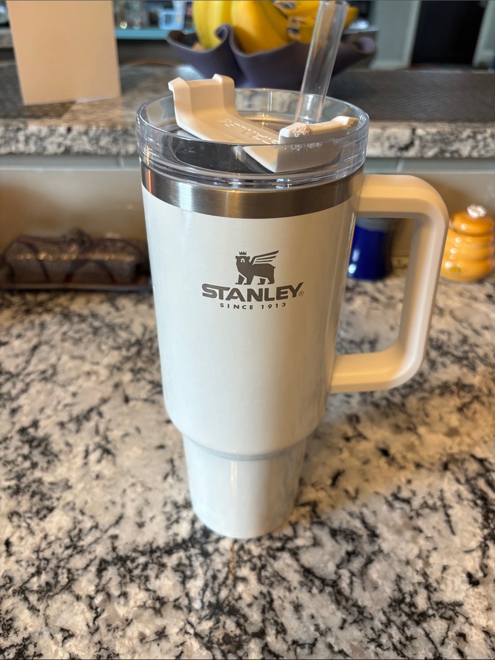 Stanley Opal Insulated Travel Mug with Handle and Clear Lid